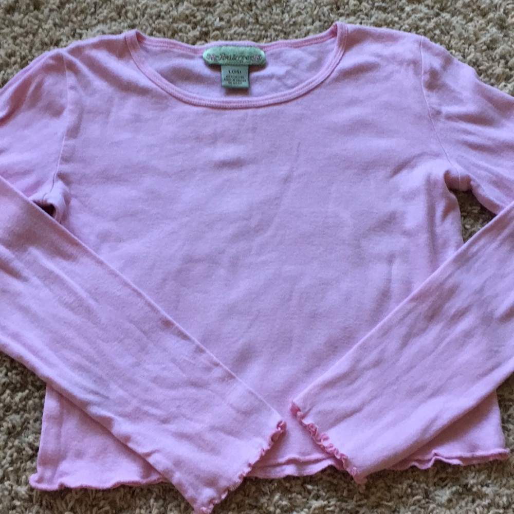 Long sleeves pink top sz 14 L